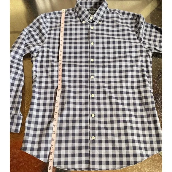 Charles Tyrwhitt Shirt Mens Large Extra Slim Fit Non Iron Button Down Gingham - Picture 4 of 6